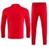 CR Flamengo Quarter Zip Sudadera De Entrenamiento Trajes 2023-24 Roja